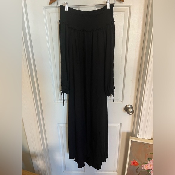 Tibi Swiss dot off the shoulder midi dress 2 - Picture 6 of 12